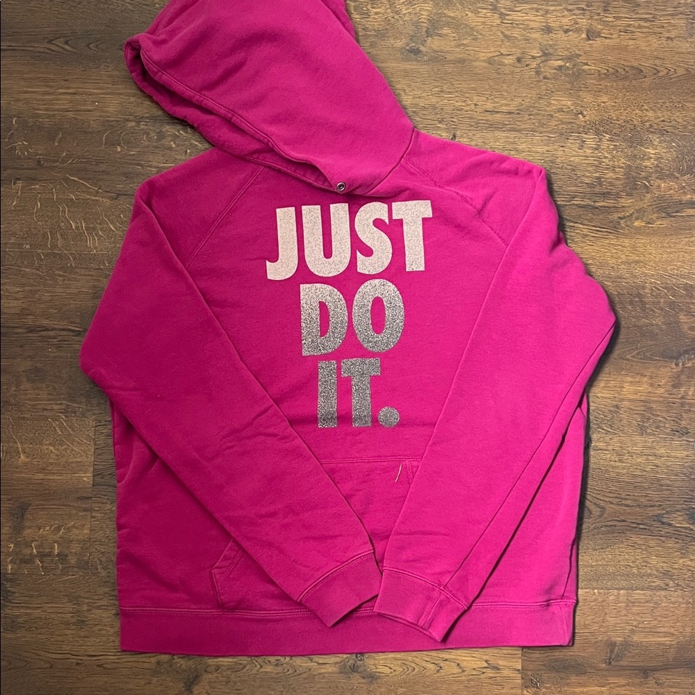 Nike Pink “just do it” sweatshirt